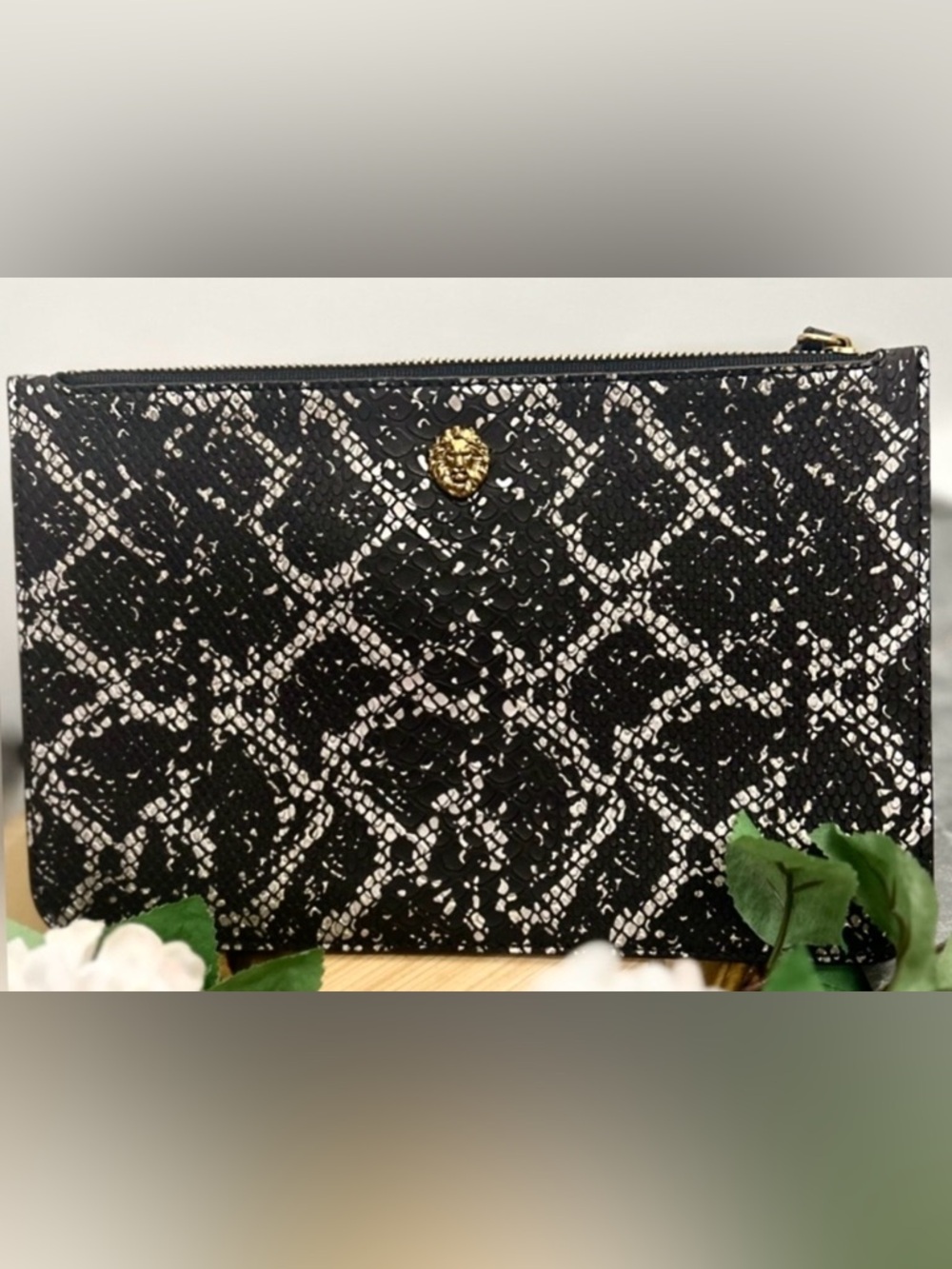 Anne Klein Snake Pattern Wristlet